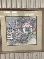 2 large cottage paintings