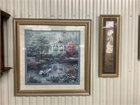 2 paintings in frames
