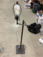 Floor standing lamp, works, no shade