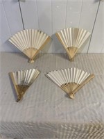 Vintage Paper Fans (some Damage)