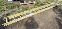 24’ Werner yellow fiberglass ladder - missing