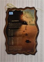 FOOTPRINTS WALL CLOCK - 16X20