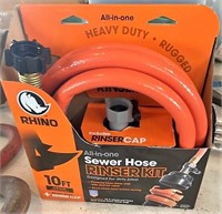 Sewer hose rinser kit