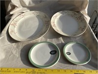 2- Pope Gosser China Serving Plates- 2 Honeywell