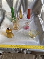 Colored Glass - Stemware- Vases