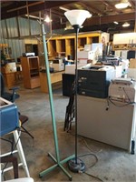 Floor lamp and coat rack