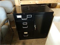 Unique file cabinet with safe