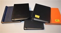FIVE NOTEBOOKS - COLLECTIBLE FOREIGN STAMPS