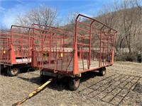 H&S 16' Steel Bale Cage & New Holland Gear