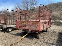 H&S 16' Steel Bale Cage & New Holland Gear