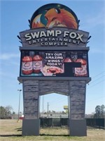 LARGE MARQUEE SWAMP FOX ENTERTAINMENT SIGN