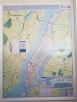NY City wall map