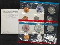 1970 US Mint Double Mint Set w/Silver Kennedy