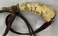 Early Engraved Powder Horn.