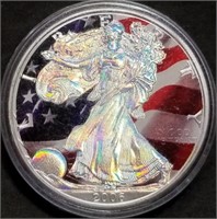 2006 1oz Silver Eagle Holographic Colorized