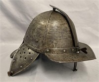 European "Lobster Tail" Helmet.