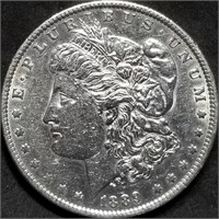 1889-O Morgan Silver Dollar AU Cleaned