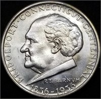 1936 Bridgeport Conn. Silver Half Dollar Gem BU