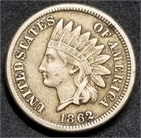1862 Indian Head Cent Nice