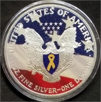 2006 1oz Silver Eagle Colorized