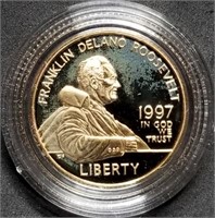 1997-W Franklin D. Roosevelt Proof $5 Gold
