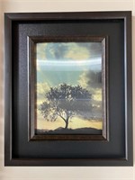 2 Reflecting pictures w/ black frames