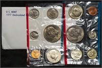 1977 US Double Mint Set in Envelope, with Ikes