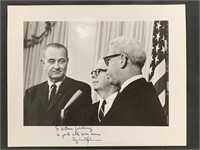 Lyndon Johnson Signed and Inscribed Photo.