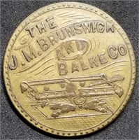 Rare Brunswick & Balke Billiards Trade Token 1874