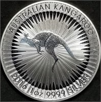 2016 Australia 1oz .9999 Silver Kangaroo BU