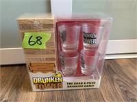 Drunken tower drinking game