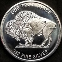 1 Troy Oz .999 Silver Round - Indian Head Design