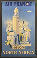 Air France North Africa Travel Poster, Villemot