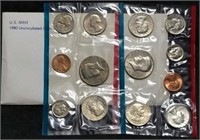 1980 US Double Mint Set in Envelope, with SBAs