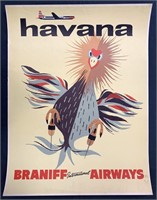 Rare, Havana Braniff International Airways Poster