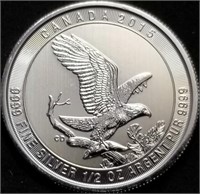 2015 Canada 1/2oz .9999 $2 Silver Bullion Round