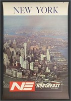 New York, Northeast Airlines Travel Poster