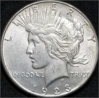 1923-S Peace Silver Dollar from Set