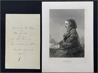 Harriet Beecher Stowe signed.