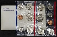 1981 US Double Mint Set in Envelope, with SBAs