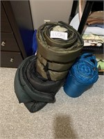 3 Asst sleeping bags