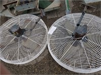 2 Hanging 36" Cage Fans