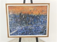 City Skyline Painting by WT Carlsen