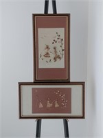 Pair of Dried Flower Artworks