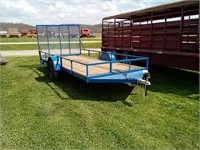 (T) 14' x 6' lawn mower trailer