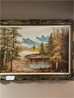 Mountain painting picture