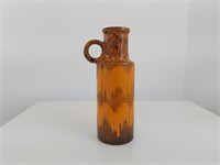 West German Pottery Handled Vase