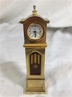 Mini Brass Grandfather Quartz Clock By Chass