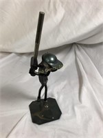 Roland Metal Art Railroad Spike Baseball Player