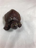 Polished Wood Carved Turtle
